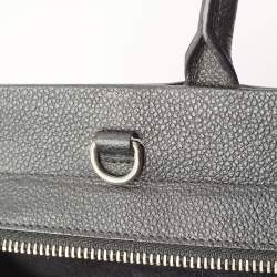 Pre Owned Saint Laurent Black Leather Small Cabas Rive Gauche Tote