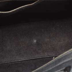 Pre Owned Saint Laurent Black Leather Small Cabas Rive Gauche Tote