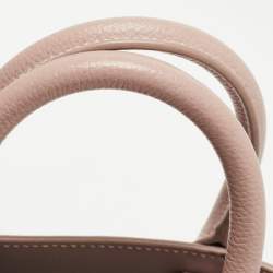 Pre Owned Saint Laurent Old Rose Leather Nano Classic Sac De Jour Tote