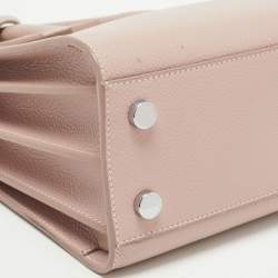 Pre Owned Saint Laurent Old Rose Leather Nano Classic Sac De Jour Tote