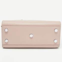 Pre Owned Saint Laurent Old Rose Leather Nano Classic Sac De Jour Tote