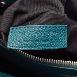 Pre Owned Saint Laurent Dark Green Leather Baby Classic Sac De Jour Tote