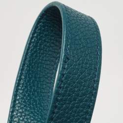 Pre Owned Saint Laurent Dark Green Leather Baby Classic Sac De Jour Tote