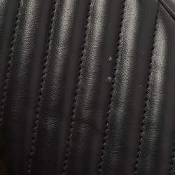 Saint Laurent Black Matelassé Leather Lou Camera Crossbody Bag