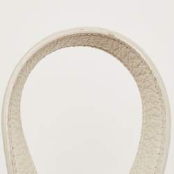 Saint Laurent White Leather Nano Classic Sac De Jour Tote