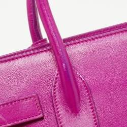 Saint Laurent Magenta Leather Baby Classic Sac De Jour Tote