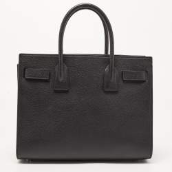 Pre Owned Saint Laurent Black Leather Baby Classic Sac De Jour Tote