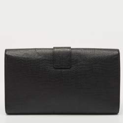 Saint Laurent Black Leather Y-Ligne Clutch