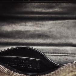 Pre Owned Saint Laurent Green/Black Python Nano Classic Sac De Jour Tote