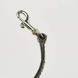 Pre Owned Saint Laurent Green/Black Python Nano Classic Sac De Jour Tote