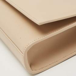 Saint Laurent Beige Leather Kate Clutch