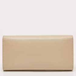 Saint Laurent Beige Leather Kate Clutch