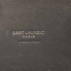 Pre Owned Saint Laurent Grey Croc Embossed Leather Baby Classic Sac De Jour Tote