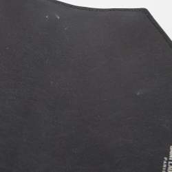 Pre Owned Saint Laurent Black Matelasse Leather Medium College Top Handle Bag