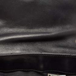 Pre Owned Saint Laurent Black Leather Small Loulou Shoulder Bag