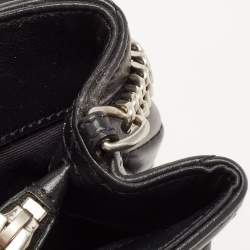 Pre Owned Saint Laurent Black Leather Small Loulou Shoulder Bag