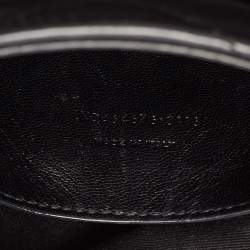 Pre Owned Saint Laurent Black Leather Small Loulou Shoulder Bag
