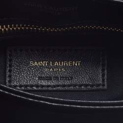 Saint Laurent Black Quilted Leather Toy Loulou Crossbody Bag