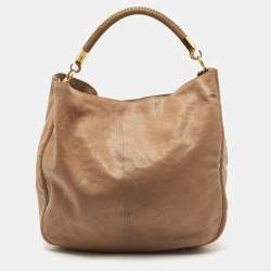 Saint Laurent Beige Leather Roady Hobo