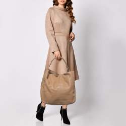 Saint Laurent Beige Leather Roady Hobo