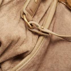Saint Laurent Beige Leather Roady Hobo