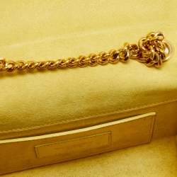 Saint Laurent Yellow Leather Small Monogram Kate Chain Bag
