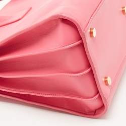 Saint Laurent Pink Leather Small Classic Sac De Jour Tote