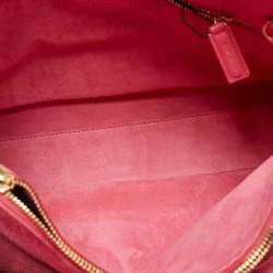 Saint Laurent Pink Leather Small Classic Sac De Jour Tote
