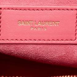 Saint Laurent Pink Leather Small Classic Sac De Jour Tote