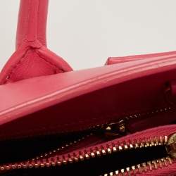 Saint Laurent Pink Leather Small Classic Sac De Jour Tote