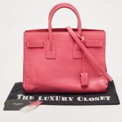 Saint Laurent Pink Leather Small Classic Sac De Jour Tote