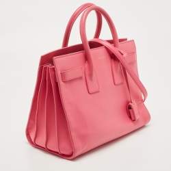 Saint Laurent Pink Leather Small Classic Sac De Jour Tote