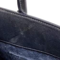 Pre Owned Saint Laurent Black Leather Nano Classic Sac De Jour Tote