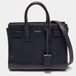 Shop Saint Laurent Nano Sac De Jour Leather Satchel