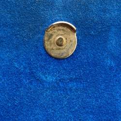 Pre Owned Saint Laurent Blue Leather Small Kate Tassel Crossbody Bag