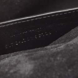 Pre Owned Saint Laurent Black Crinkled Leather Medium Kate Shoulder Bag