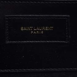 Pre Owned Saint Laurent Black Leather Medium Kate Tassel Shoulder Bag