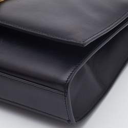 Pre Owned Saint Laurent Black Leather Medium Kate Tassel Shoulder Bag
