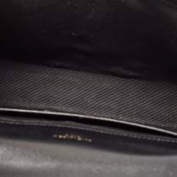 Saint Laurent Black Mix Matelasse Leather Medium Envelope Chain Shoulder Bag