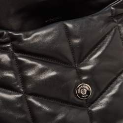 مملوكة مسبقًا Saint Laurent Black Quilted Leather Small Puffer Chain Bag 