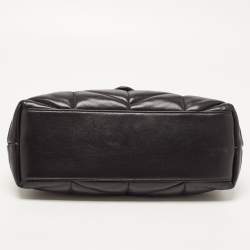 مملوكة مسبقًا Saint Laurent Black Quilted Leather Small Puffer Chain Bag 