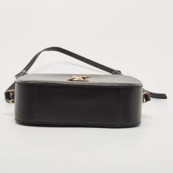 Pre Owned Saint Laurent Black Leather Classic Monogram Camera Bag