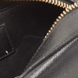 Pre Owned Saint Laurent Black Leather Classic Monogram Camera Bag