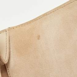 Pre Owned Saint Laurent Light Beige Leather Y-Ligne Clutch