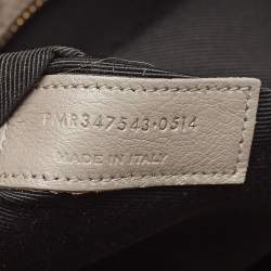 Pre Owned Saint Laurent Grey Leather Medium Sac De Jour Tote