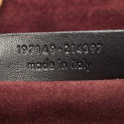 Pre Owned Yves Saint Laurent Burgundy Patent Leather Medium Muse Two Satchel