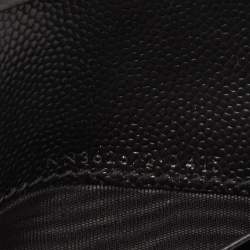 Pre Owned Saint Laurent Black Monogram Trifold Wallet