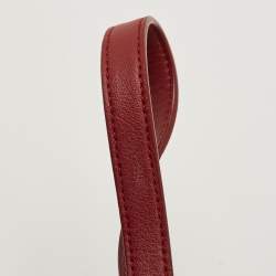Saint Laurent Red Leather E/W Shopper Tote