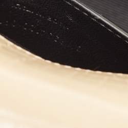 Saint Laurent Beige Croc Embossed Leather Small Kate Tassel Crossbody Bag