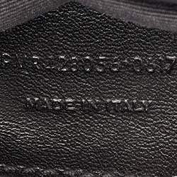 Saint Laurent Black Matelasse Leather Medium College Top Handle Bag
